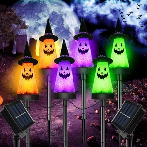 6 Pack Solar Garden Waterproof Lights Outdoor Led Pathway Yard Ghost 2 Modes - Picture 1 of 12