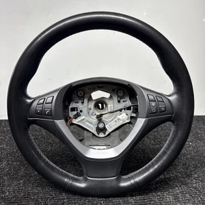 ☑️ 2007-2013 BMW X5 E70 Driver Sport Leather Steering Wheel W/ Buttons Black OEM - Picture 1 of 24