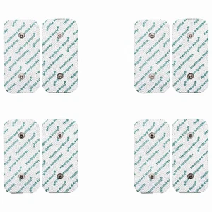 8x Electrode Pads for Compex Muscle Stimulator – Dual Stud TENS/EMS Pads - Picture 1 of 8