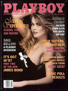 PLAYBOY US May 1997 CLAUDIA SCHIFFER Donald Trump LYNN THOMAS Super Models VG/EX - Picture 1 of 7