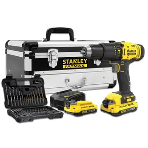 STANLEY FATMAX SFMCD711D2F-QW Kit trapano avvitatore a percussione V20 + set 50 - Bild 1 von 1