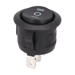 20mm SPDT Black Round Rocker Switch On/Off/On for Car Automotive Use - Picture 1 of 23