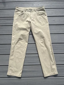 Lululemon Herren Gr. 34x30 Commission Hose klassische Passform ~khaki/hellbraun~ - Bild 1 von 10