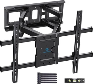 PERLESMITH TV-Wandhalterung, für 37-85 Zoll Fernseher bis 60kg, schwenkbar neigbar... - Bild 1 von 8