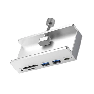 New 6-Port USB 3.0 Hub Clamp Adapter Aluminum USB Splitter for iMac/Laptop/PC - Picture 1 of 12