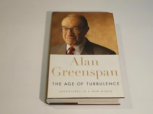 SIGNED Age of Turbulence by Alan Greenspan 2007 HC/DJ  ECONOMICS - Bild 1 von 4