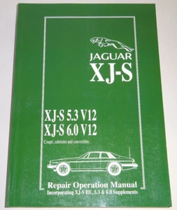 Manual de taller Jaguar XJS / XJ-S V12 (5.3 + 6.0 litros) Coupe + Cabrio 1975-96 - Imagen 1 de 6
