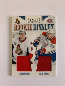 2011-12 Panini Rookie Anthology Rookie Rivalry Dual Jerseys Greening & Emelin