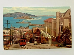 Vintage Postcard UNPOSTED Cable Car Hyde Street San Francisco California  - Picture 1 of 2