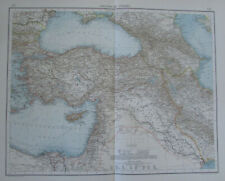 Asiatische Türkei - Alte Landkarte 1900 Karte Antique Map Atlas Antik