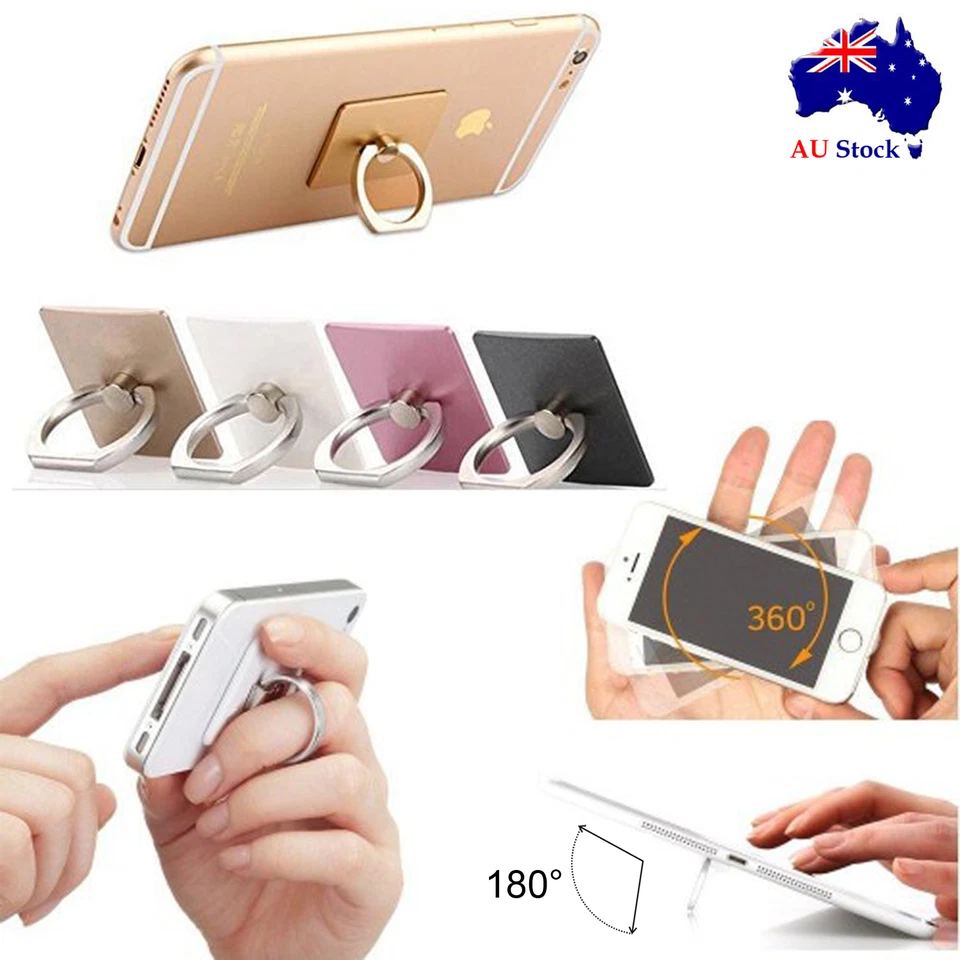 Phone Ring Finger Holder Stand for Apple iPhone Xs Max Xr 8 7 11 12 13 iPad mini - Image 1 of 3