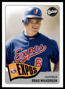 2003 Upper Deck Vintage 87 Brad Wilkerson Montreal Expos Baseball Card - Picture 1 of 2