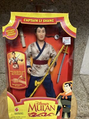 Boneca Disney's Mulan Captain Li Shang #18897 1997 Mattel - Imagem 1 de 4