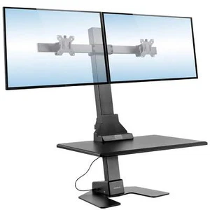 Electric Sit-Stand Desk Converter for 2 Monitors - Picture 1 of 21