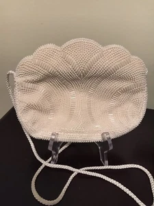 BORSA DA SERA VINTAGE CON PERLINE BIANCHE - Foto 1 di 3