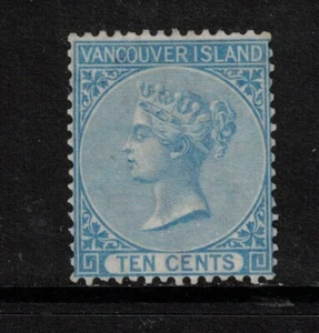 British Columbia #6i Mint Fine Inverted Watermark Unused (No Gum) - Tiny Thin - Picture 1 of 3