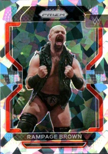 2022 Panini Prizm WWE - Cracked Ice Parallel #109 Rampage Brown - Picture 1 of 2