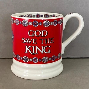 New Emma Bridgewater GOD SAVE THE KING 1/2 Pint Mug ~ Made in England - Picture 1 of 10