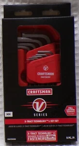 Craftsman V-Series Hex Key Allen Set MM 9 Piece CMHT26139V...................5K - Picture 1 of 2