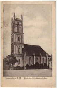 SONNENBURG Słońsk, iglesia de la Orden de San Juan, postal antigua - Imagen 1 de 1