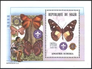 Mint S/S Scouts Fauna Butterflies 2002 from Niger avdpz - Picture 1 of 1