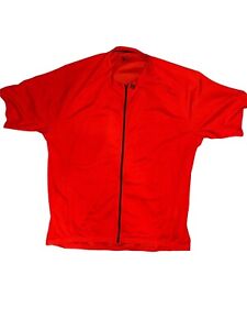 Bontrager Solstice Cycling Jersey 3XL Red Full Zip Biking Shirt Three Pocket
