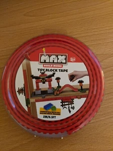 Zuru~Max Toy Block Tape~2 M/ 6.5 Feet RED In Color. Build More/Connect More - Picture 1 of 5