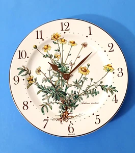 Villeroy & Boch Botanica Uhr Luxembourg Vitro Porcelaine Vintage sehr guter Zustand funktioniert! - Bild 1 von 5