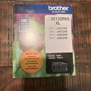Brother LC30132PKS Black Ink Cartridge - 2 Pack 10-2024 Or Sooner - Picture 1 of 4