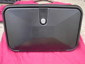 RV BLACK outside Exterior Auxiliary SHOWER new lock Motorhome trailer camper - Picture 1 of 5