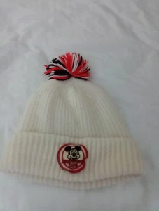 Vintage Disney Mickey Mouse Club Bommelmütze Strickmütze rot - Bild 1 von 7