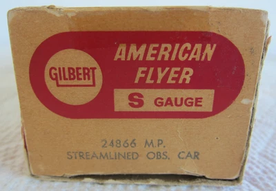 AMERICAN FLYER S 24866 EMPTY BOX for MISSOURI PACIFIC OBSERVATION CAR-NOT BAD! - Image 1 of 4