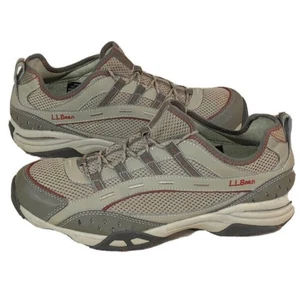 L.L. Bean Trail Model 4 Ventilated Hiking Shoes Green Mens Size 11 Wide Width - Picture 1 of 6