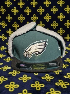Cappello Philadelphia Eagles New Era 59Fifty NFL On Field Dog Ear Fitted taglia 6 7/8 - Foto 1 di 5