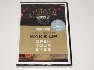 BTS WAKE UP Apri gli occhi 2015 dvd JPN 1° tour merce ufficiale nuovo - Foto 1 di 3