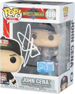 John Cena WWE Autografiado #185 WrestleMania 41 Funko Pop! Estatuilla Foto 1 de 2