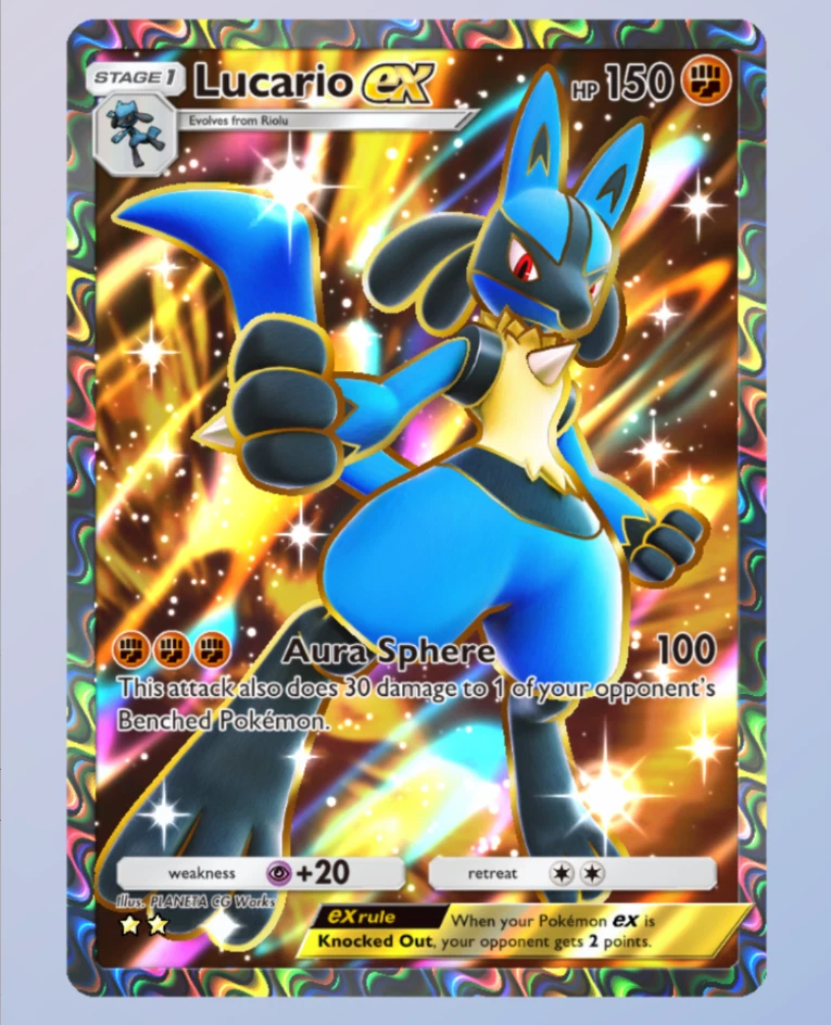 Lucario Full Art 2⭐, Pokemon TCG Pocket, Shining Revelry, English - Image 1 of 1
