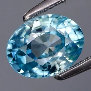 1.23Ct.Ravishing Color&Clean! Ultra Lustrous Natural Blue Cambodian Zircon - Imagen 1 de 4