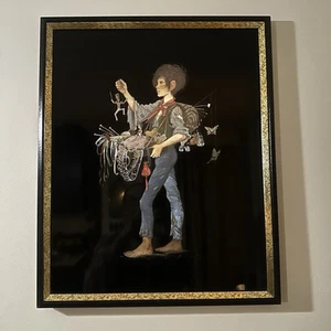 Vtg Kafka Industries Foil Picture “The Collector” Holographic Fantasy Foil Art - Picture 1 of 16