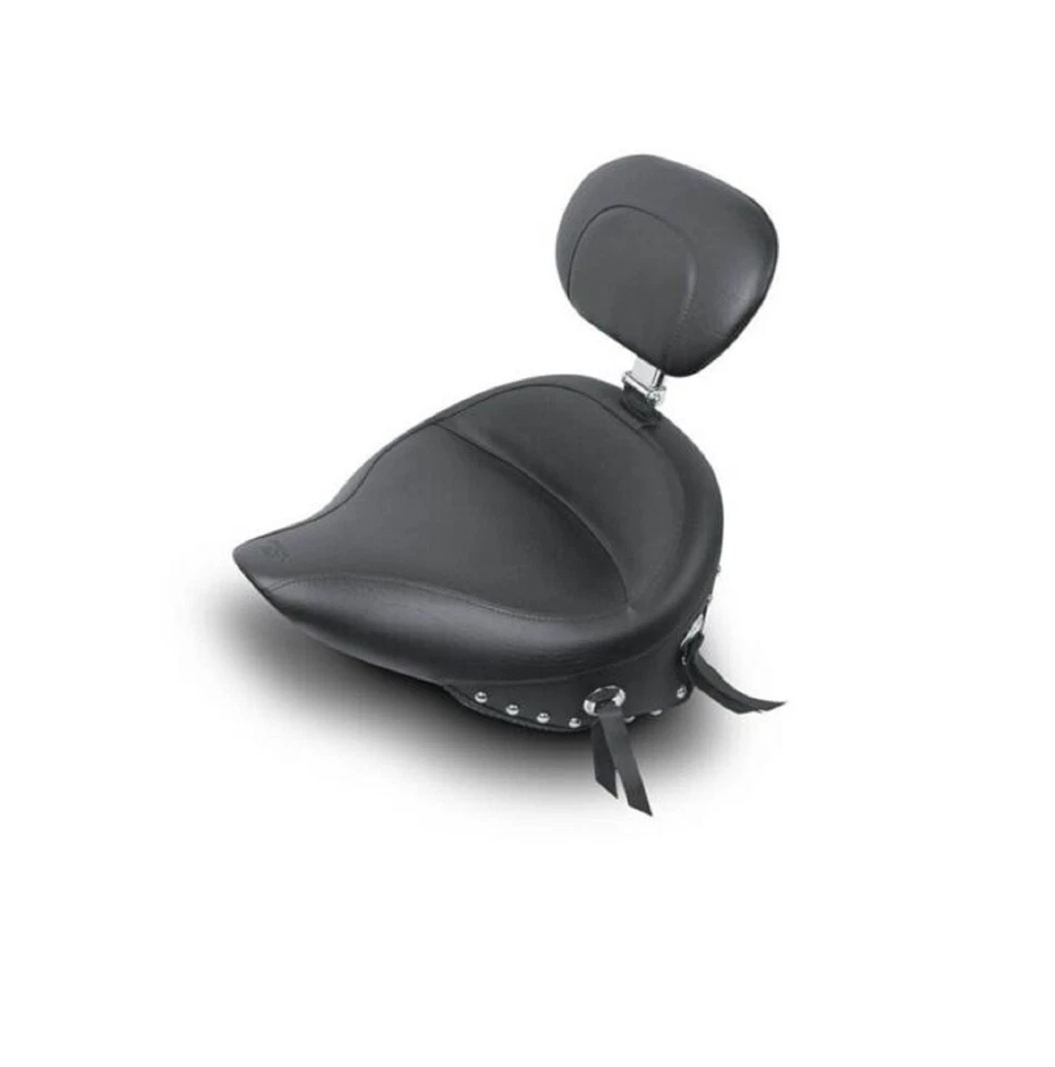 Asiento Mustang Wide Touring Stud Solo con Resto 79120 00-05 Harley Davidson Softail Foto 1 de 1