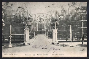 AK Toulon, Maritime Arsenal, La Salle d ́armes 1904 - Bild 1 von 2