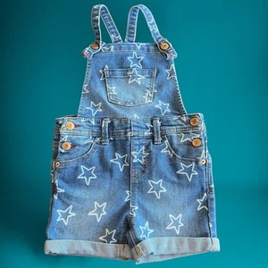 Cat & Jack XS (4/5) Stars Overalls Shorts Bib 4th of July Independence Day BB-04 - Picture 1 of 11