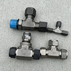 Lot Of 4 Pieces Mixed Style SSP Stainless Steel Fittings Comes As Shown - Picture 1 of 4