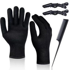 Heat Proof Medium Glove Mitts for Hair Styling - 2Pcs for Flat Iron, Curling ... - Picture 1 of 7