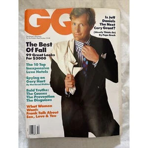 GQ MAGAZINE OCTOBER 1987 JEFF DANIELS VINTAGE MENS FASHION NO LABEL RARE HTF - Bild 1 von 2