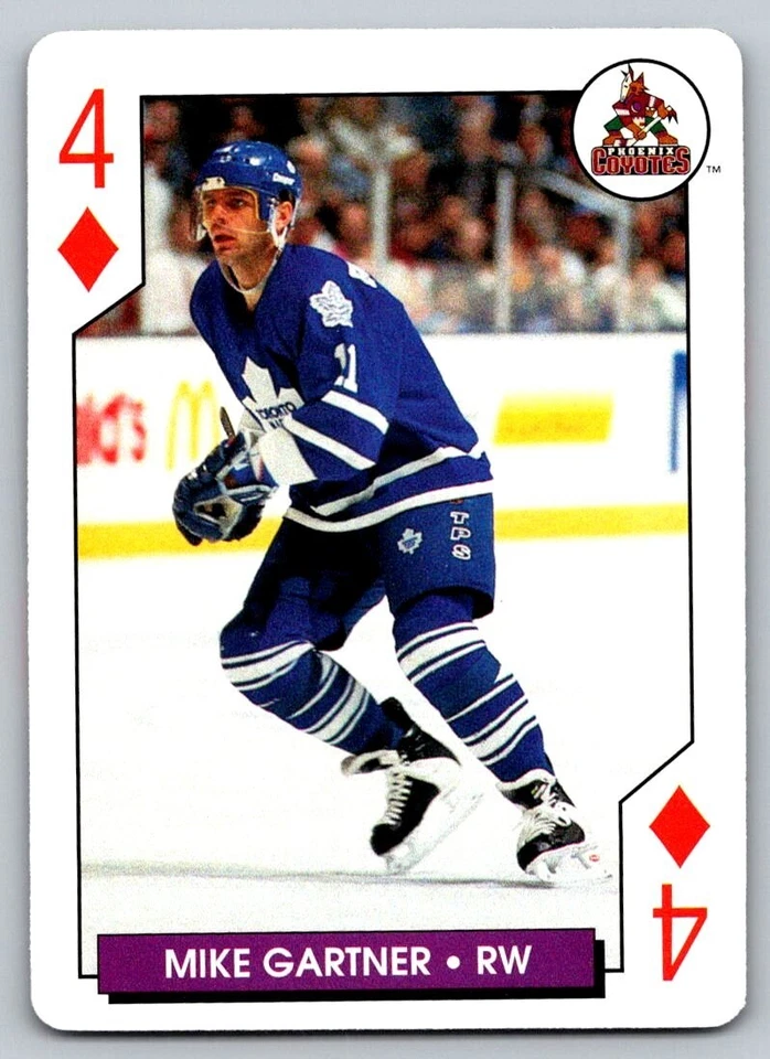 Mike Gartner 1996-97 NHL Aces Playing Cards Toronto Maple Leafs - Image 1 of 1
