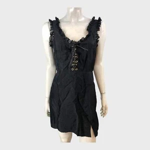 Kitri Black Corset Mini Dress - Size 10 - Picture 1 of 4