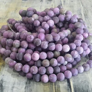 Natural Charoite, Frosted,  10mm, Approx 38 pcs.Dyed. Free postage. Oz Seller - Bild 1 von 3