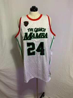 Headgear Classics Basketball Jersey Grinch Kobe Bryant #24 Black Mamba Mens XL - Image 1 of 4