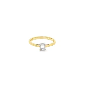 18ct Yellow Gold Single Stone ring - Picture 1 of 4